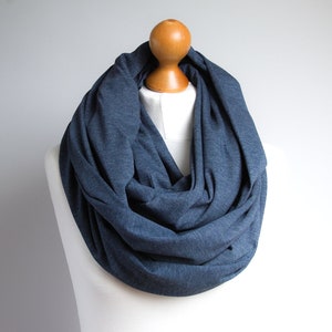 OVERSIZED infinity scarf for women, soft cotton jersey infinity scarf, scarves and wraps image 2