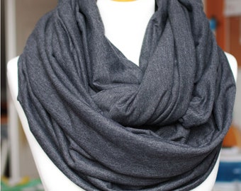 Eternity Chunky Yarn Knit Burgundy Tan Blue Soft Warm Infinity Scarf B84 Eternity Chunky Yarn Knit Burgundy Tan Blue Soft Warm Infinity Scarf B84