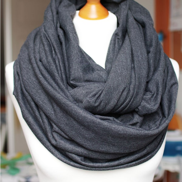 OVERSIZED cotton infinity scarf for women, women cotton scarf, best cotton scarf, simple scarf, winter scarf, gift for her ideas