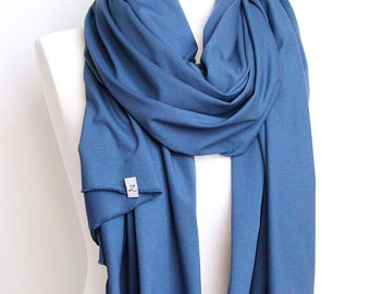 Scarf shawl made of cotton jersey, basic casual scarf for women, multi functional cotton jersey wrap shawl wrap, scarves wraps