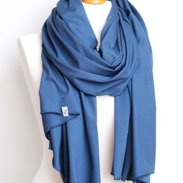 Scarf shawl made of cotton jersey, basic casual scarf for women, multi functional cotton jersey wrap shawl wrap, scarves wraps