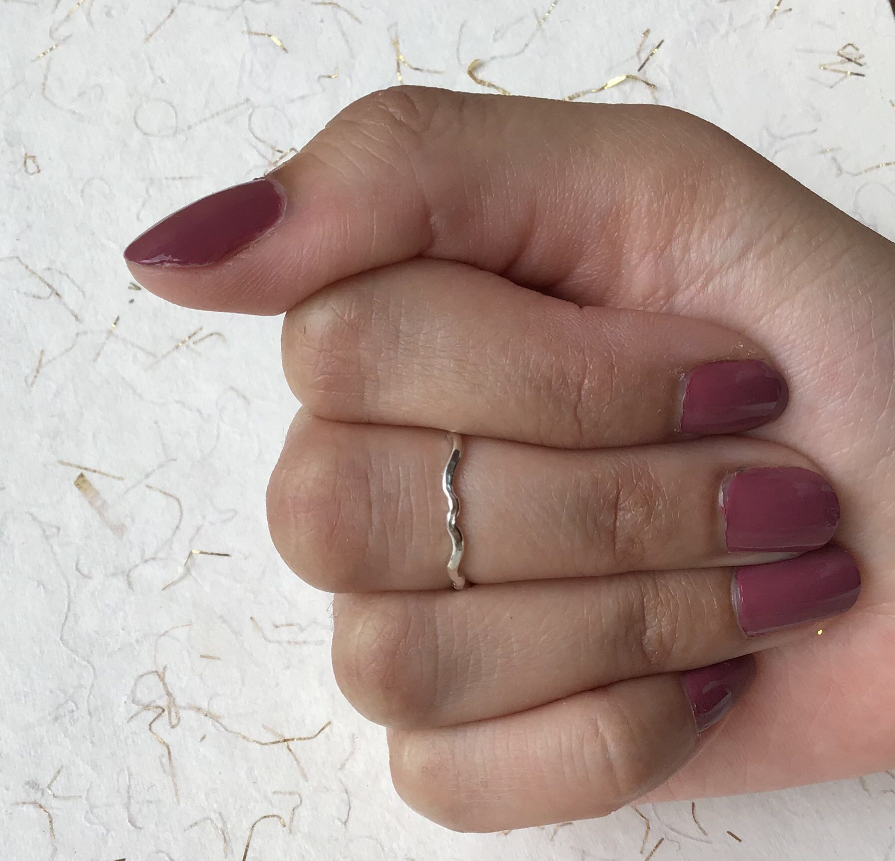 925 Sterling Silver Vintage Carved Wave Ring, Size 7 - Etsy