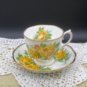 Royal Albert - Tea Rose - Vintage Teetasse mit Untertasse