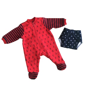 16” Baby Doll Sleeper 2pc Set - Baby Sailor