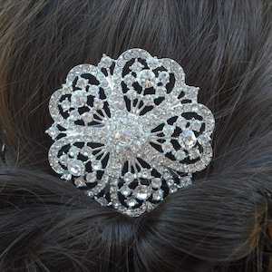 Serenity Collection, Rhinestone Hair Comb, Victorian Art Deco Bridal Hair Comb, Vintage Style Hair Accessories, Wedding Hair Comb