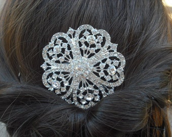 Serenity Collection, Rhinestone Hair Comb, Victorian Art Deco Bridal Hair Comb, Vintage Style Hair Accessories, Wedding Hair Comb