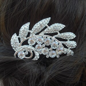 Naomi Collection, Art Deco Rhinestone With Pearl Hair Comb, Bridal Hair Comb, Vintage Style Hair Accessories, Wedding Hair Comb