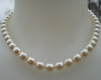 Bridal Necklace, Bridesmaids Gift, Swarovski Pearl Necklace, Classic Bridal Necklace, Wedding Jewelry