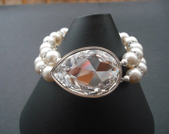 SALE - Isabella Collection, Bridal Bracelet, Rhinestone Crystal Bracelet, Vintage Style Bridal Jewelry, Weddng Jewelry