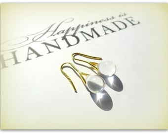 Teardrop Clear Gold Plate Earrings Czech Crystal Earrings Etsy UK Clear Bridesmaid Earrings Glass Tear Drop Earrings UK Shop