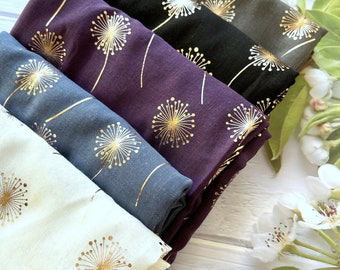 Metallic Dandelion Scarf // Christmas Accessories // Metallic Scarf // Etsy UK Shop // Black Grey Rose Gold Dandelion // Secret Santa Gift
