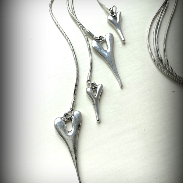 N202 SMU-SMU Heart Necklace - Color Shout