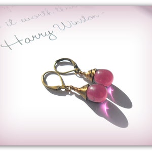Teardrop Mauve Purple Grape Czech Crystal Earrings Wire Wrap Earrings  Etsy UK Bridesmaid Earrings Glass Tear Drop Earrings