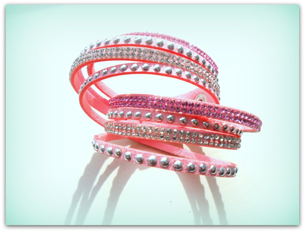 Pink wrap bracelet paparazzi deals