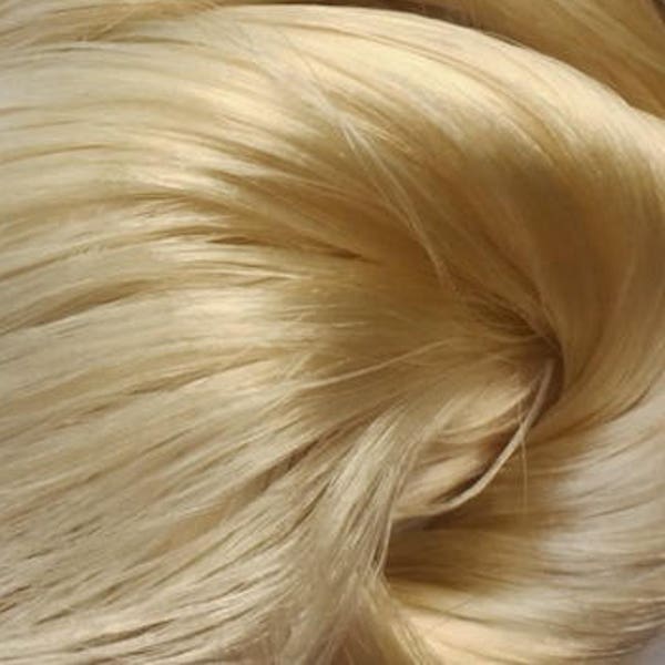 Platinum Blonde Saran Doll Hair