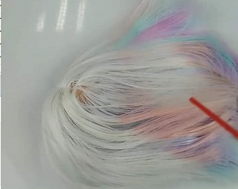 Temperature Reactive Nylon doll hair for rerooting