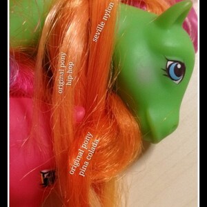 Seville Nylon Doll Hair for rerooting MLP match image 3