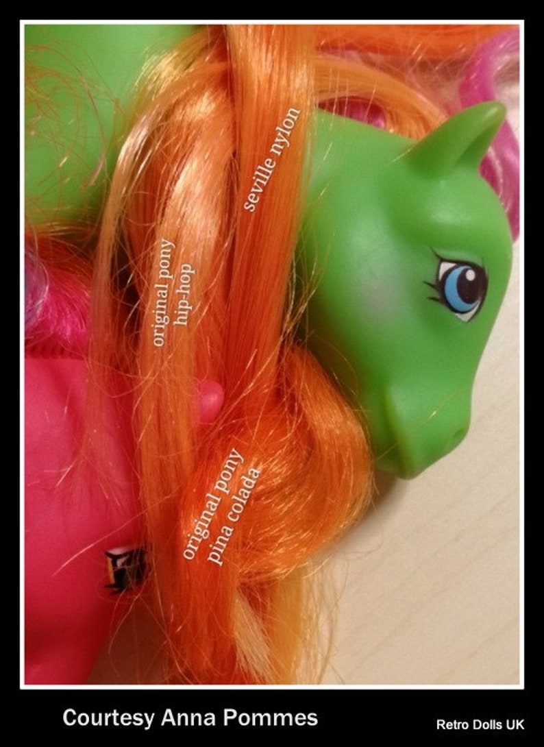 Seville Nylon Doll Hair for rerooting MLP match image 3