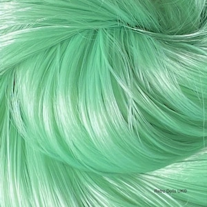 Green Tea Nylon Doll Hair for rerooting