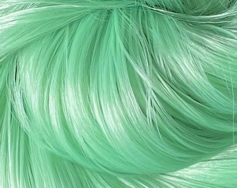 Green Tea Nylon Doll Hair for rerooting