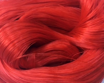 Fire Red Saran Doll Hair for rerooting