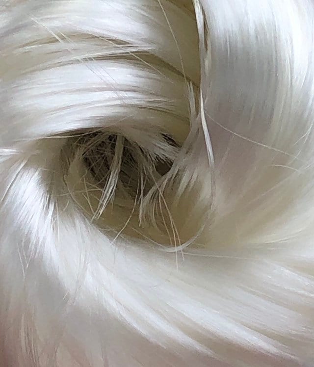 Ghost Nylon Doll  and MLP Hair for rerooting dolls and ponies