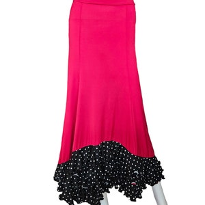 Flamenco Skirt falda de flamenco rehearsal   Black