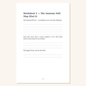Procrastination Book | Stop Procrastinating | The Anatomy of Procrastination | Self Help Workbook PDF image 5