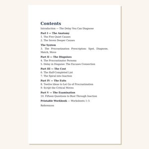 Procrastination Book | Stop Procrastinating | The Anatomy of Procrastination | Self Help Workbook PDF image 6