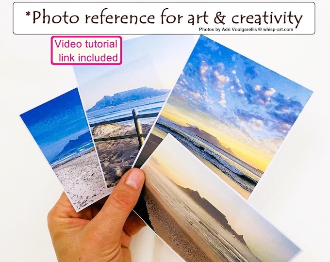 Table Mountain Beach Photos | Art Journal & Scrapbooking (PDF)