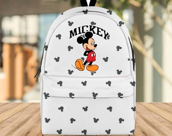 Mickey Mouse Backpack, Mickey Bag, Custom Backpack, Travel Bag, Back To School Bag, Office Backpack