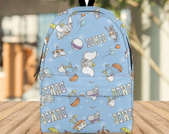 Disney Dumbo Backpack, Dumbo Elephant Bag, Custom Backpack, Travel Bag, Back To School Bag, Office Backpack