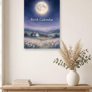 Calendario de nacimientos 2027 - Acuarela