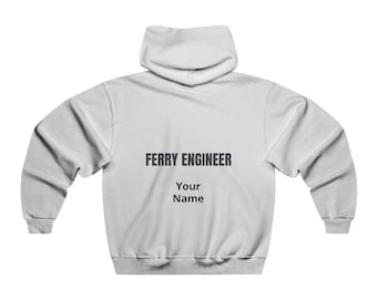 Ferry Engineer Hoodie — FERRY ENGINEER Back Print Sweatshirt, Marine Gift