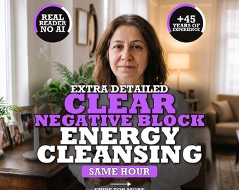 Rensa negativa energiblock | Andlig rengöring och borttagning av energiblock | Aura-rengöring, skyddsritual | Samma dag