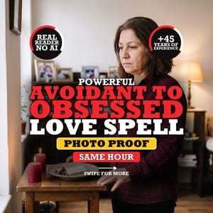 Avoidant to Obsessed Love Spell | Stop Avoidant Behaviour, Make Them Chase You | Contact & Commitment Spell | Same Day