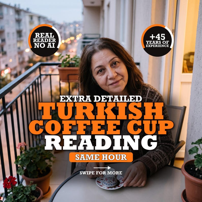 Turkish Coffee Cup Reading | Tasseography Fortune Telling | Authentic Coffee Reading, Love & Future | Same Hour image 1