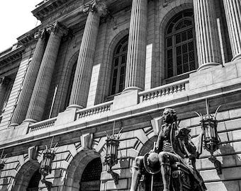 Cleveland Court House Photography Print | Black and White Photo | Historical Architecture | Wall Art