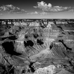 Grand Canyon Photography Print: Black and White Fine Art