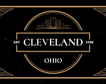 Cleveland Ohio Vintage Label Refrigerator Magnet
