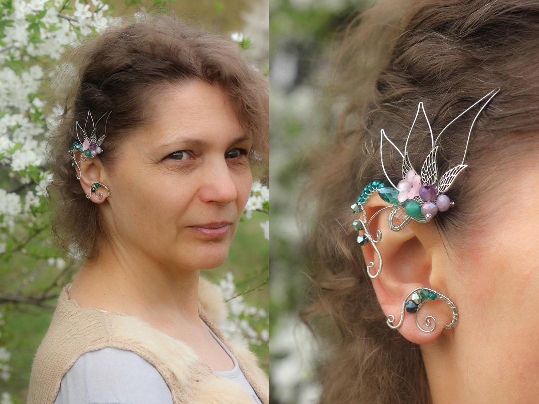 Ear Cuff Tutorial How to Make Wire Wrapped Ear Cuff With Etsy