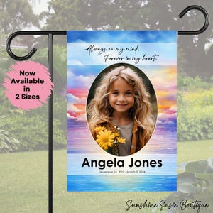 Personalized Memorial Garden Flag Memorial House Flag In Memory Memorial Flag Sympathy Gift Cemetery Decoration Funeral Gift Memorial Gift
