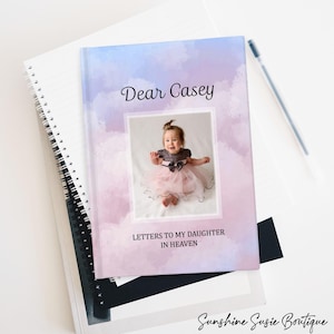 Personalized Letters to my Daughter Grief Journal Sympathy Gift Picture Memorial Journal Personalized Notebook