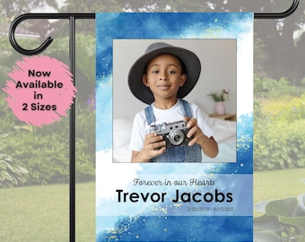 Personalized Memorial Garden Flag with Photo