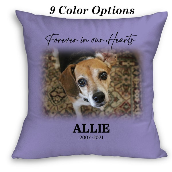 Personalized Pet Memorial Pillow Cover In Memory Pet Memorial Pillow Sympathy Gift Pet Lovers Gift Pet Loss Sympathy Gift
