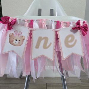 Baby Bear High Chair Banner: First Birthday Party Decor image 3
