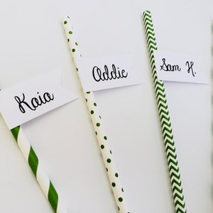Personalized Name Straws. Set of 10. Custom Name Straws. Party - Etsy