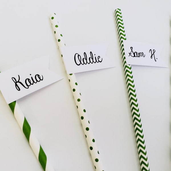 Custom Name Straw Etsy