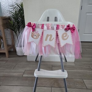 Baby Bear High Chair Banner: First Birthday Party Decor image 8