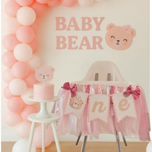 Baby Bear High Chair Banner: First Birthday Party Decor image 4